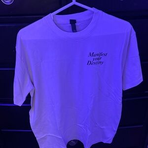 Wild Fable White 'Manifest Your Destiny' Tee